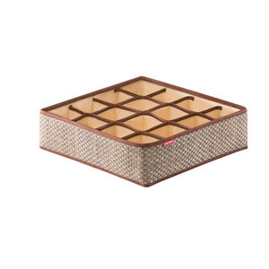 Изображение товара Органайзер Casy Home для носков чулок колготок 16 ячеек песочный ротанг