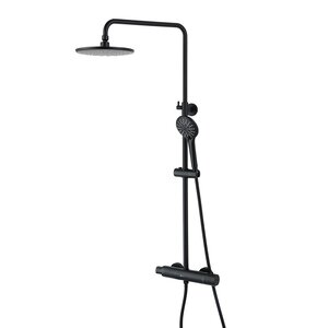 Изображение товара Душевая система Lemark Bronx LM3770BL, термостатическая, черный