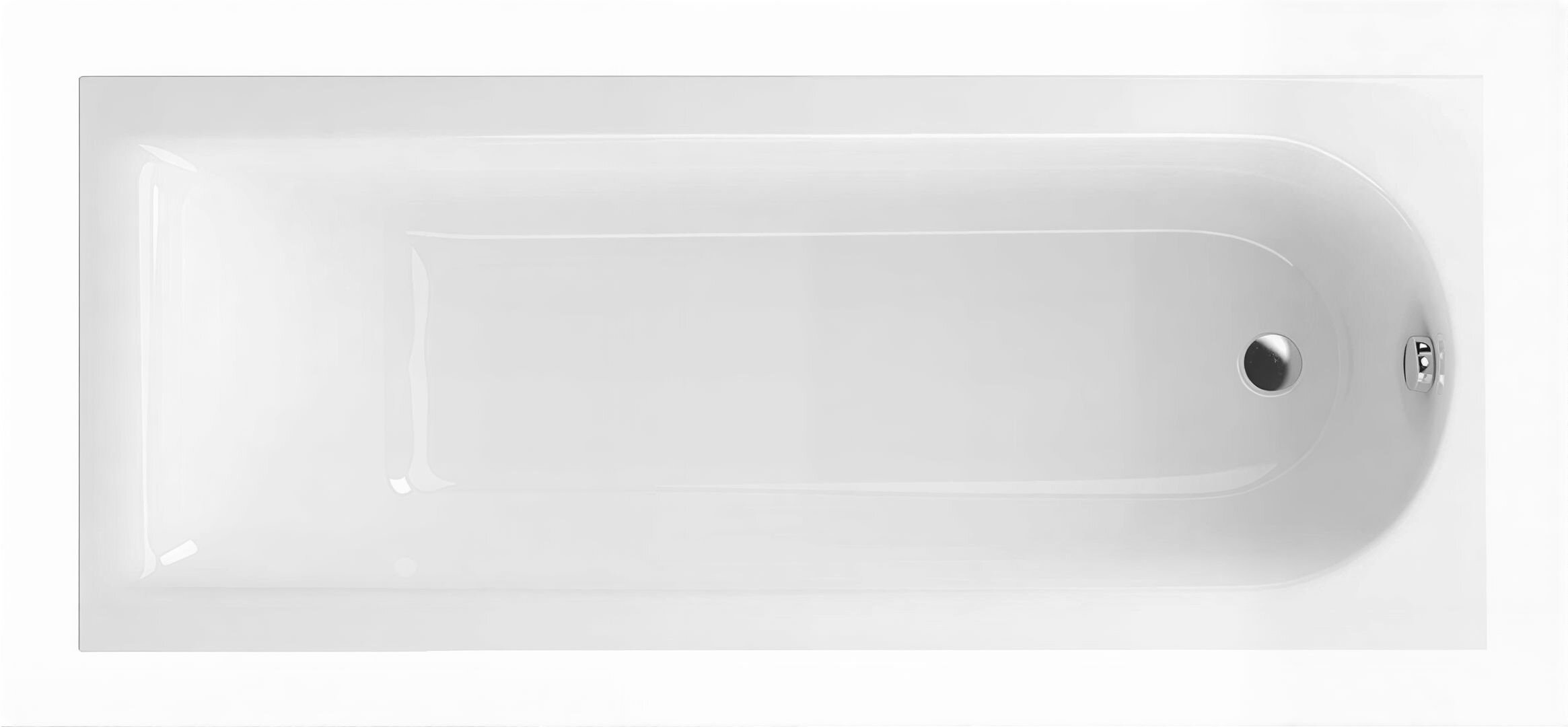 Изображение товара Акриловая ванна Excellent Aurum 180x80 см белая - стиль и комфорт Изображение товара Акриловая ванна Excellent Aurum 180x80 см белая - стиль и комфорт