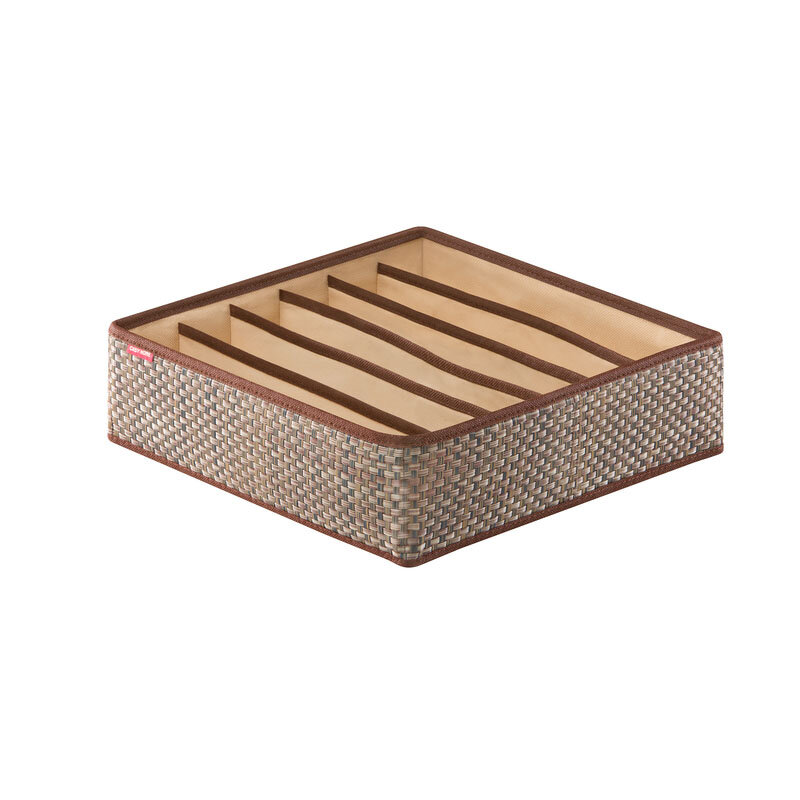 Изображение товара Корзина организационная Casy Home OR-042 35x35x10 см песочный ротанг