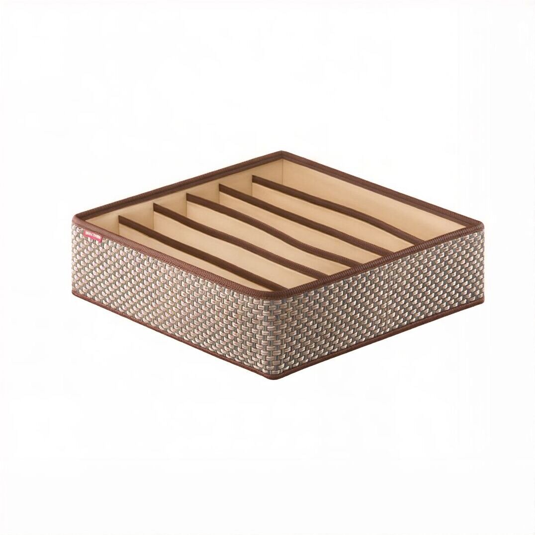 Изображение товара Корзина организационная Casy Home OR-042 35x35x10 см песочный ротанг