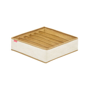 Изображение товара Органайзер для хранения бюстгальтеров Casy Home 35x35x10 см молочный лен