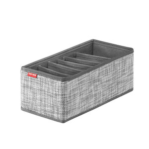 Изображение товара Органайзер для ремней и аксессуаров Casy Home серебряная рогожка 30x14x11 см