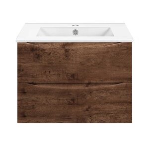 Изображение товара Тумба под раковину Vincea Mia Slim 70 см, подвесная, дерево, VMC-2MC700S1RW