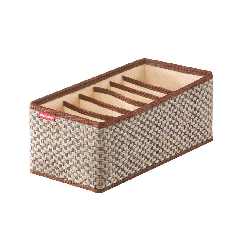 Изображение товара Органайзер для ремней и поясов Casy Home 30x14x11 см песочный ротанг