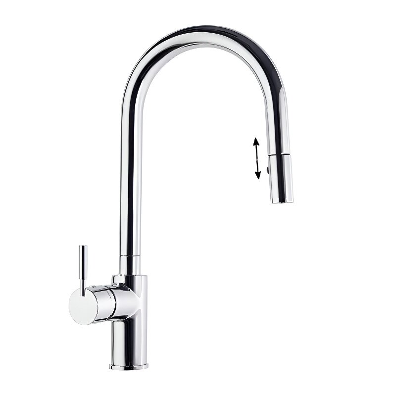 Изображение товара Смеситель кухонный Ramonsoler Atica 757901V1 с выдвижной лейкой хром