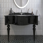 Тумба с раковиной Voq Charlotte 95 premium black - фото 1