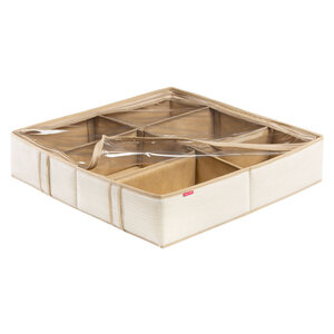 Изображение товара Органайзер Casy Home для обуви 6 ячеек молочный лен 56x56x12 см