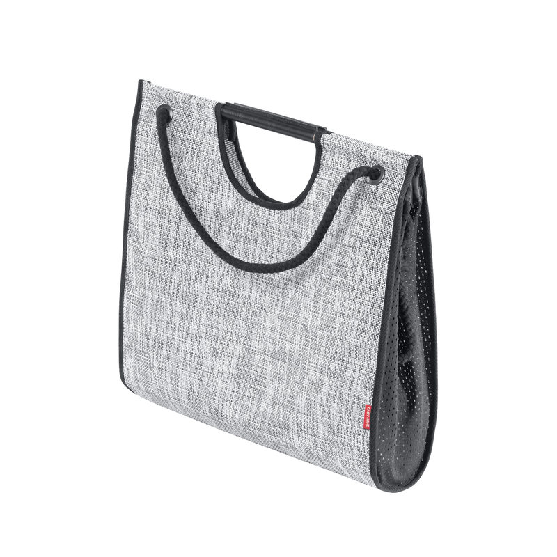 Изображение товара Органайзер для ванной Casy Home средний из текстиля рогожка черный 40х40х12 см