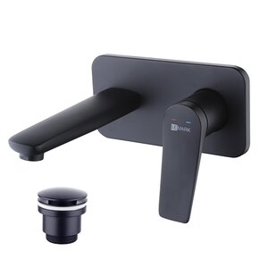 Изображение товара Смеситель для раковины Lemark Bronx LM3726BL черный с донным клапаном