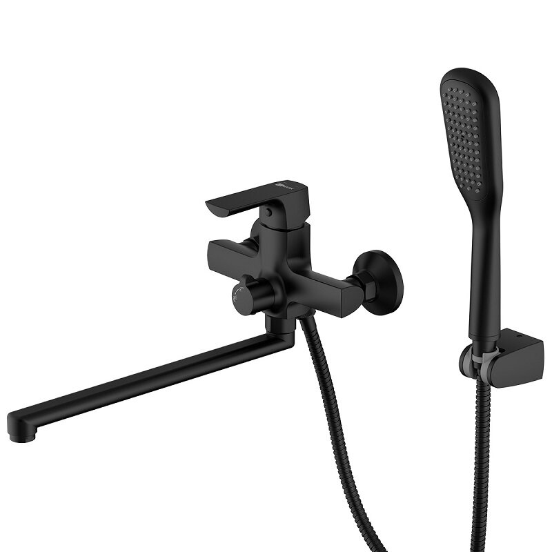 Изображение товара Смеситель Lemark Ursus LM7251BL Универсальный Черный Длинный излив