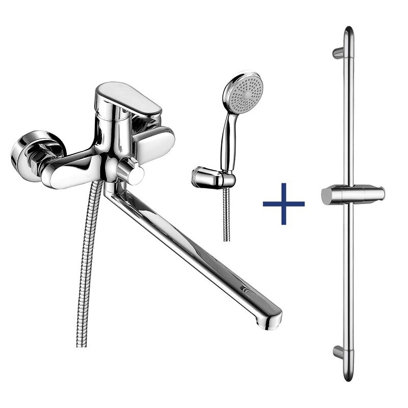 Изображение товара Смеситель для ванны и душа Lemark Point LM0379C с душевым гарнитуром