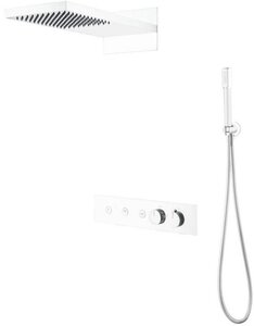 Изображение товара Душевая система Boheme Fusion 131-MW, термостатическая,на 3 потребителя, белый матовый