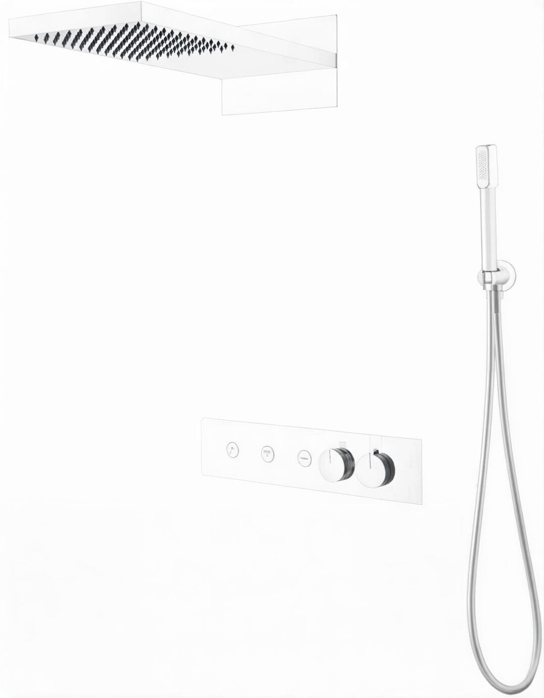 Изображение товара Душевая система Boheme Fusion 131-MW с термостатом и 3 режимами