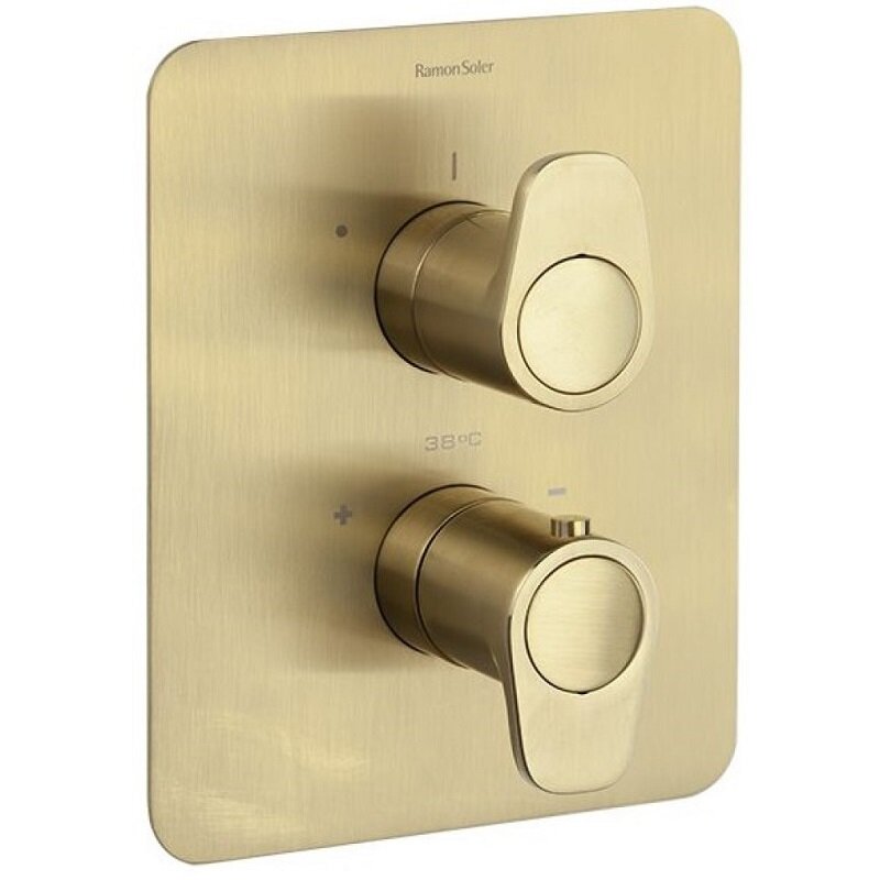 Изображение товара Смеситель для душа Ramonsoler Alexia 368712SOC термостатический золото