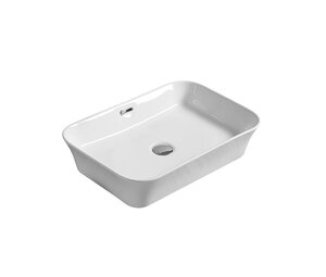 Изображение товара Раковина SantiLine, накладная, 56 х 38,5 см, цвет белый, SL-1009