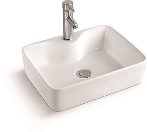 Изображение товара Раковина SantiLine накладная, 48 х 37 см, белая, SL-1011