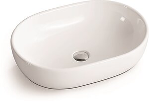 Изображение товара Раковина SantiLine, накладная, 60 х 40 см, цвет белый, SL-1017