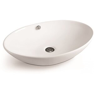 Изображение товара Раковина SantiLine накладная овальная 63х41 см белая модель SL-1019