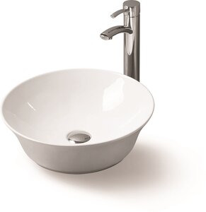 Изображение товара Накладная раковина SantiLine SL-1053 41,5х41,5 см белая для ванной