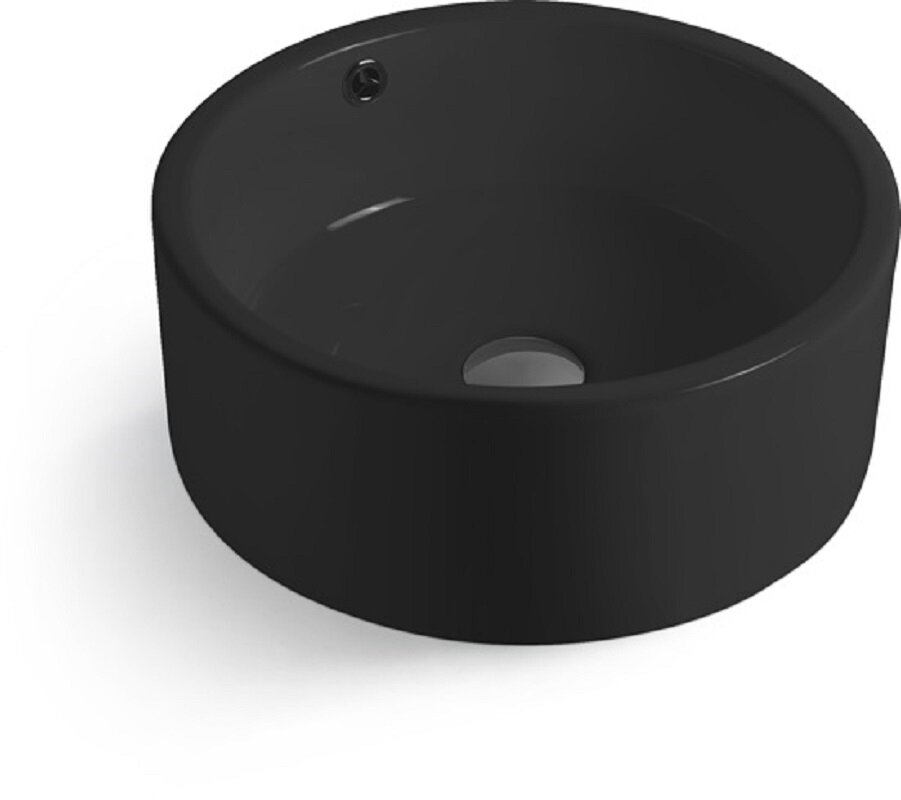 Изображение товара Раковина SantiLine накладная 41,5x41,5 см черный матовый SL-1057МB