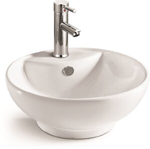 Изображение товара Раковина SantiLine SL-1067 накладная 46,5 х 46,5 см белая