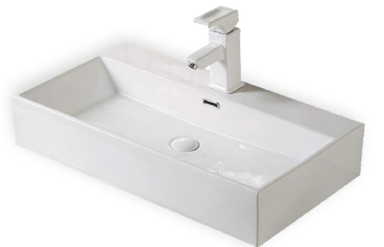 Изображение товара Раковина SantiLine SL-1093 накладная 60 х 35,5 см белая