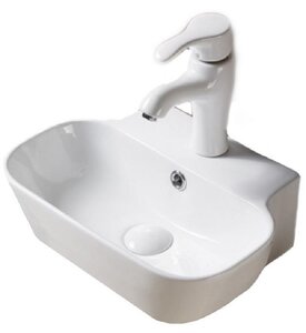 Изображение товара Раковина SantiLine накладная 41,5х31 см белая SL-2002 для ванной комнаты