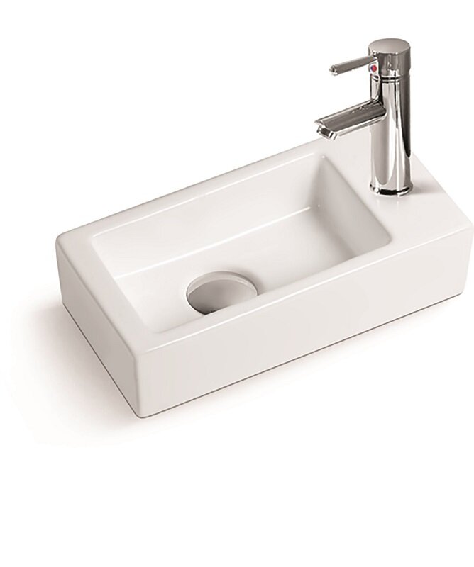 Изображение товара Раковина SantiLine SL-2010L накладная белая 36.5х18 см