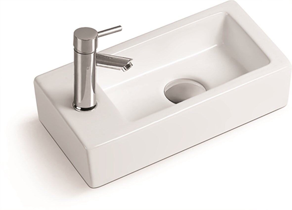 Изображение товара Раковина SantiLine накладная 36,5х18 см белый SL-2010R