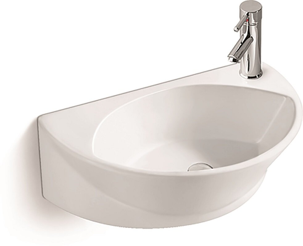 Изображение товара Раковина SantiLine, накладная, 40,5 х 27,5 см, цвет белый, SL-2016