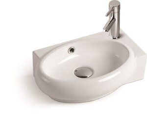 Изображение товара Раковина SantiLine, накладная, 42 х 29 см, белая, SL-2022L