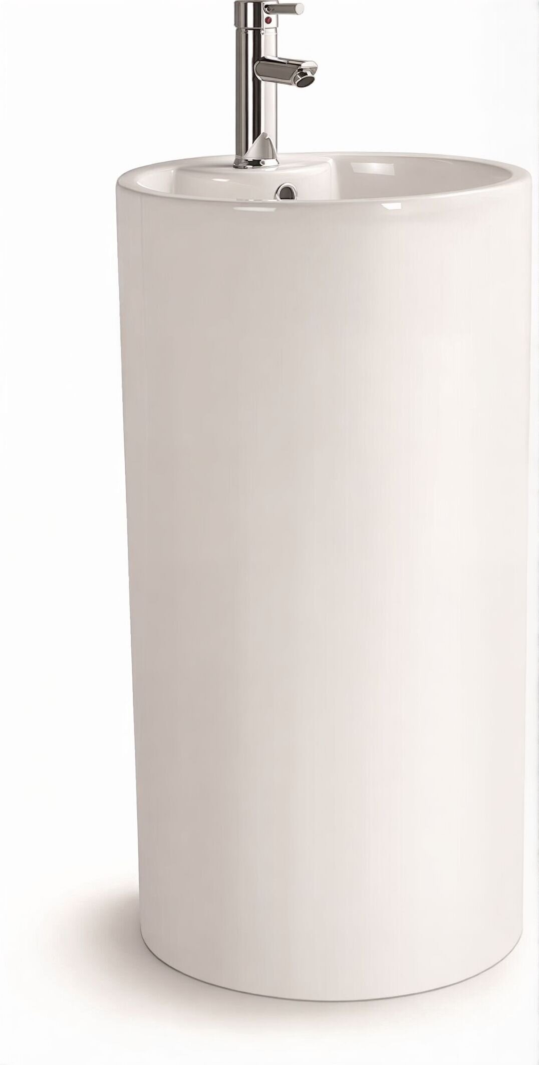 Изображение товара Напольная раковина SantiLine SL-4003 из фаянса с переливом и одним отверстием для современного инте Изображение товара Напольная раковина SantiLine SL-4003 из фаянса с переливом и одним отверстием для современного инте