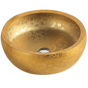 Изображение товара Раковина SantiLine, накладная, 43,5 х 43,5 см, цвет золото, SL-7002