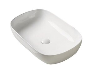 Изображение товара Накладная раковина SantiLine SL-1091 61x40 см белая с антибактериальным покрытием