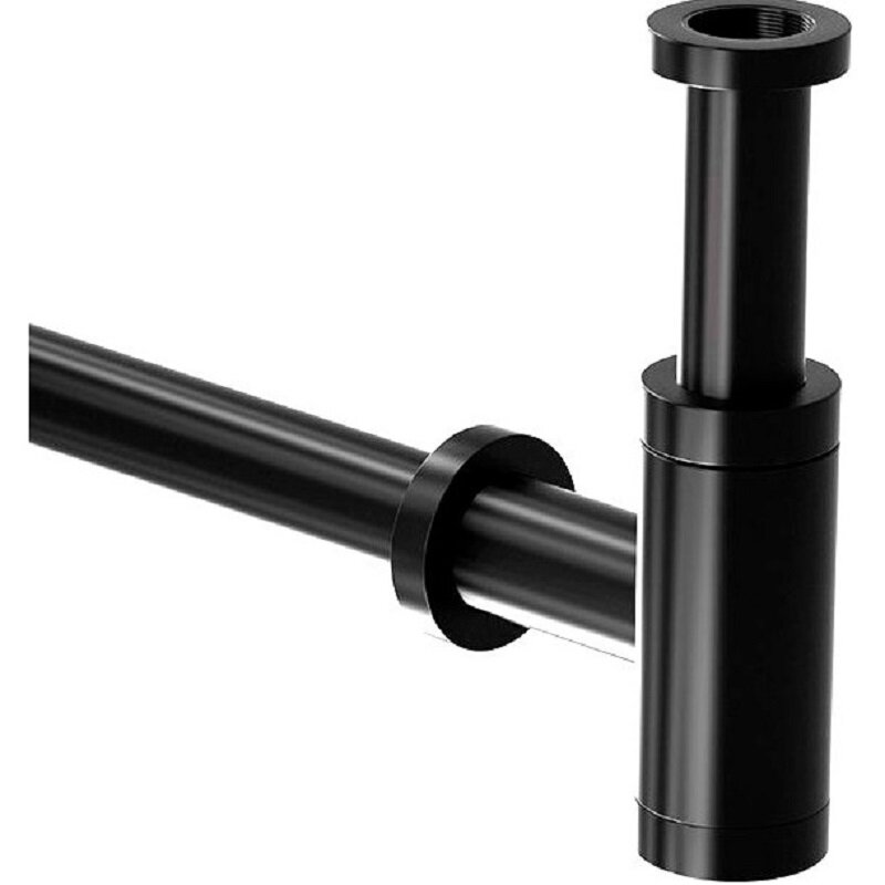 Изображение товара Сифон SantiLine для раковины черный матовый модель SL-115