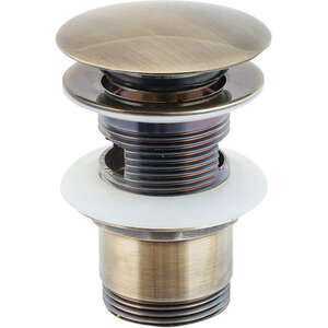 Изображение товара Донный клапан SantiLine SL-109 с переливом бронза автоматический click-clack