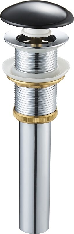 Изображение товара Донный клапан SantiLine SL-104 без перелива черный латунь 4,5 см