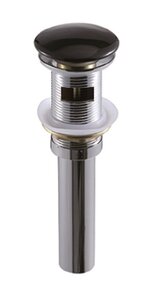 Изображение товара Донный клапан SantiLine, с переливом, цвет черный матовый, SL-111