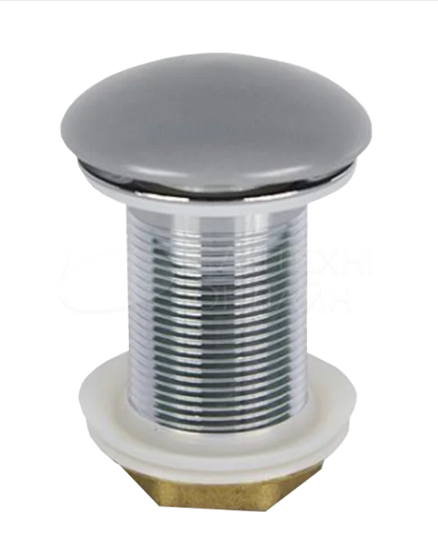 Изображение товара Донный клапан SantiLine SL-121 для раковин без перелива, латунь, серый матовый