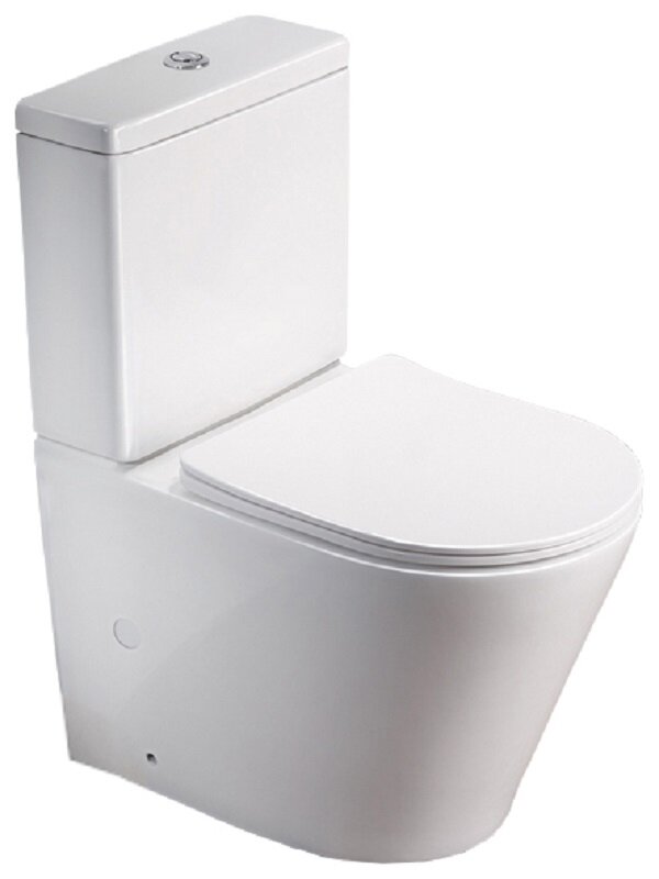 Изображение товара Безободковый напольный унитаз SantiLine SL-5014 с сиденьем микролифт