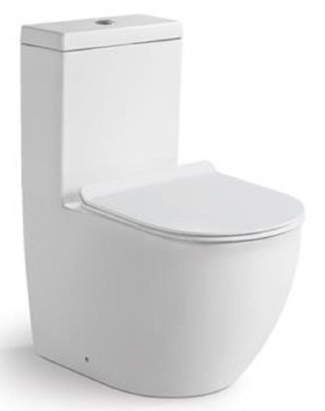 Изображение товара Унитаз-моноблок SantiLine SL-5011 с сиденьем микролифт и двойным смывом, белый