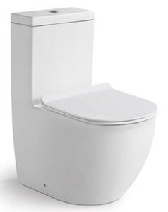 Изображение товара Унитаз-моноблок SantiLine, сиденье микролифт, цвет белый, SL-5011