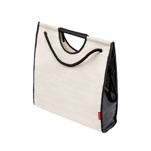 Изображение товара Сумка Casy Home, размер Medium, ширина 40 см, глубина 12 см, высота 40 см, цвет бежевый/черный, 00-00002192/SB-022