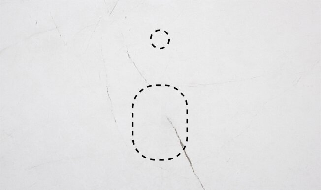 Изображение товара Столешница La Fenice Granite Gray Structural 80 см, белый мрамор, FNC-03-PL01-80