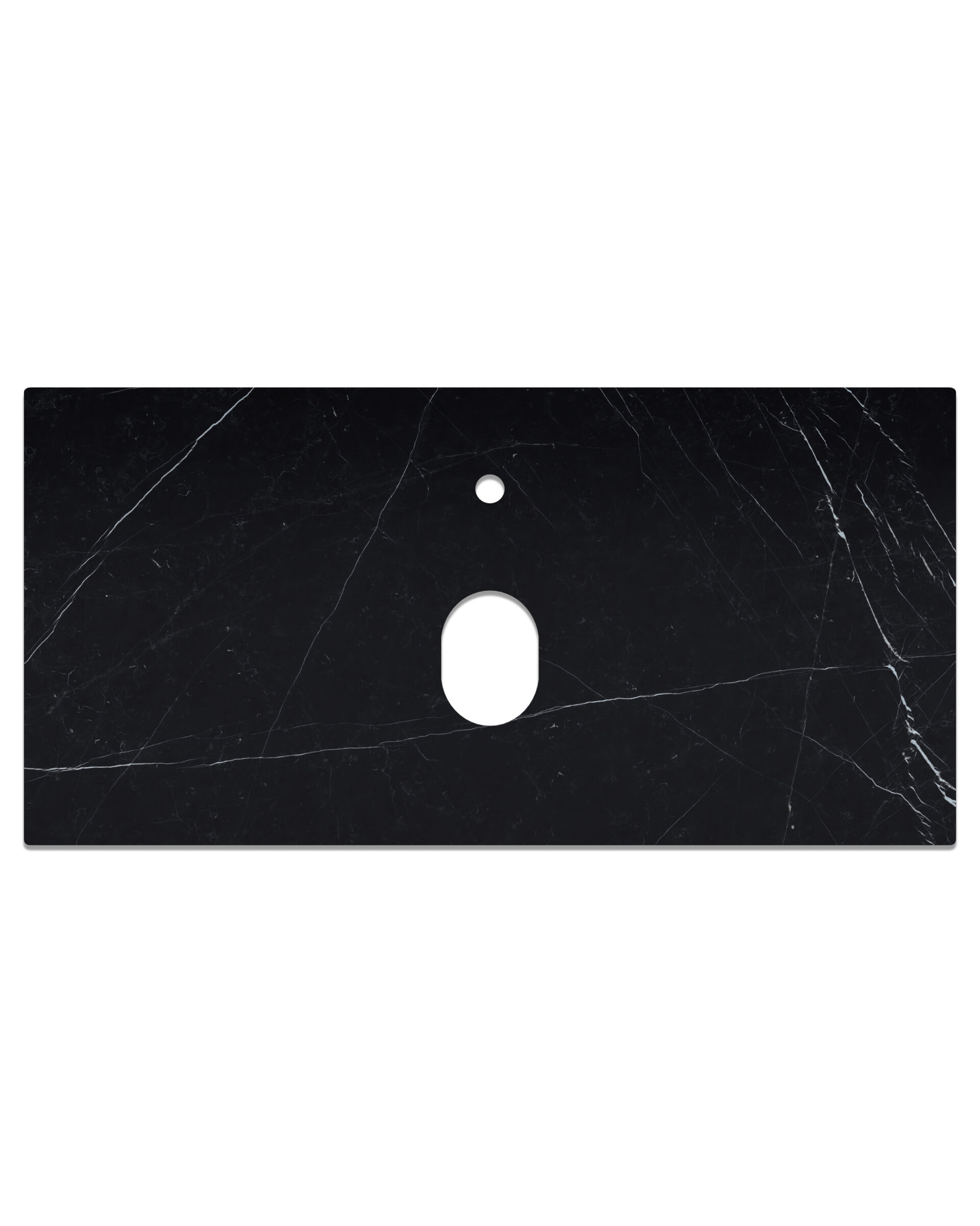 Изображение товара Столешница La Fenice Granite Black Olive Light Lappato Terra 100 см черный мрамор