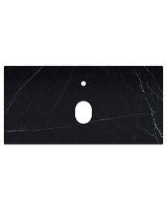 Изображение товара Столешница La Fenice Granite Black Olive Light Lappato Terra 100 см черный мрамор