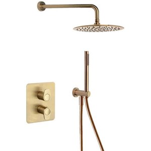 Изображение товара Душевая система Ramonsoler Alexia K3687011OC для душа, термостатическая, на 2 потребителя, цвет золото