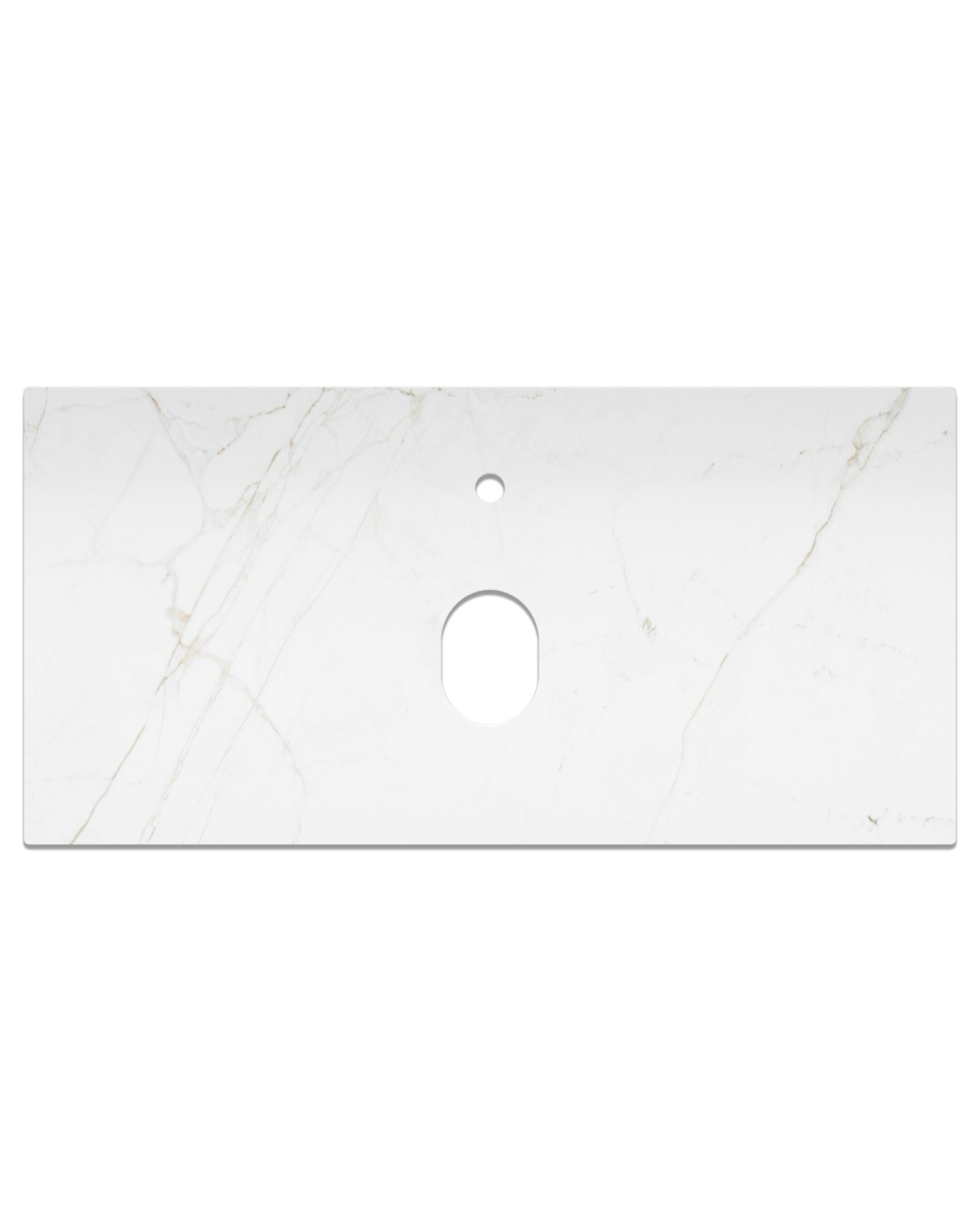 Изображение товара Столешница La Fenice Granite Gray Structural Terra 100 см, белый мрамор, FNC-VS01-TER-100