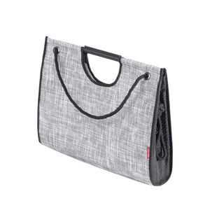 Изображение товара Сумка Casy Home, ширина 45 см, глубина 12 см, высота 33 см, цвет рогожка/черный, 00-100586/SB-033